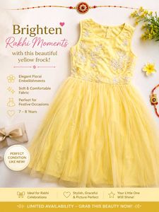 Gear up for Diwali : super trendy Yellow Frock
