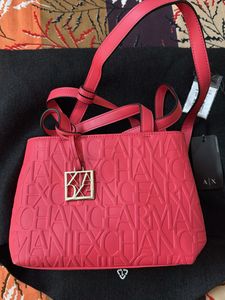Armani Exchange Embossed Tote Bag