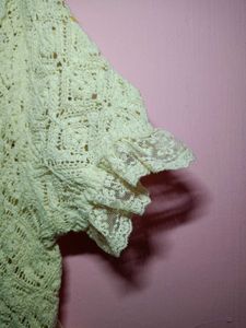 Zara Knit Lace Top