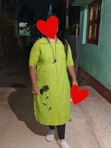 Green Floral Kurti