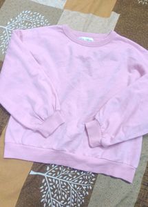 Pink Crew Neck Sweatshirt