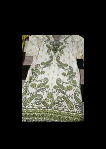 Paisley Print Kurta with Yellow Bottoms