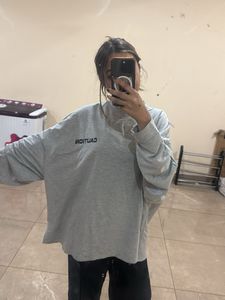 Oversized Grey Sweatshirt 🤍