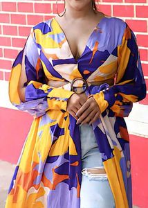 Vibrant printed beach wear maxi style top