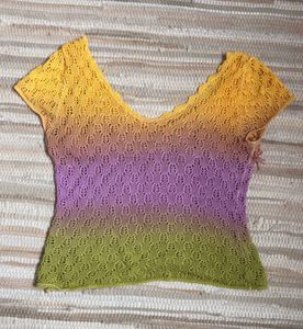 Vibrant Ombre Knit Top