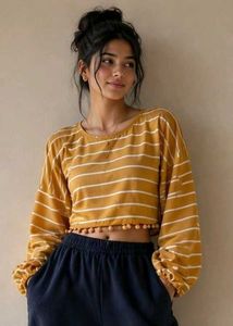 Comfortable mustard top
