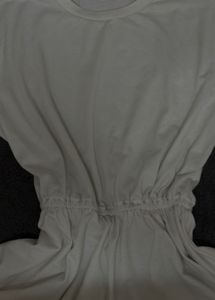 b1g1free chic cinched waist white tee