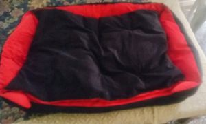 reversible soft ultra  velvet red bed  for pet