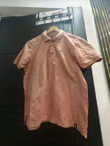 Men's Pink Polka Dot Polo Shirt