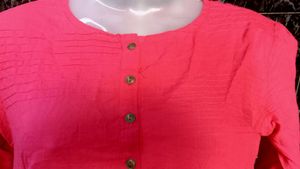Kurta With Side Pocket From INDIE PICKS - AJIO