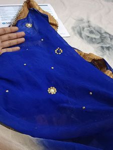 Ombre Dupatta with Embellishments