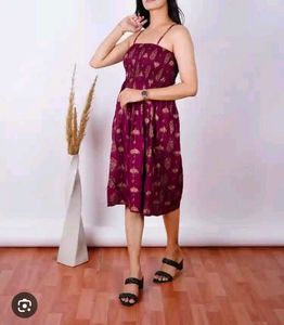 Very Cute And Beautiful Cotton Dress