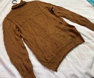 🎉Buy1 Get1 Free🎉Brown Turtleneck Sweater N