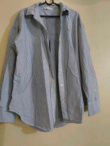 Classic Striped Button-Up Shirt