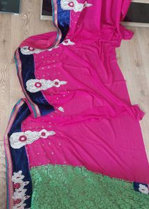 Pink &amp; Green Indian Outfit