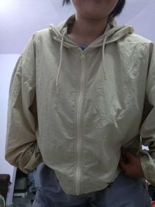 Casual Beige Cropped Jacket