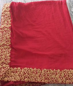 Elegant Red Dupatta for wedding and festive wear