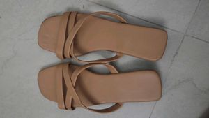 Stylish Beige Flat Sandals