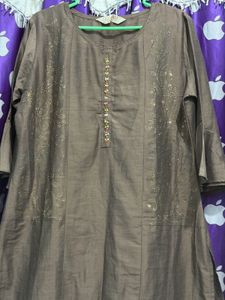 Elegant Brown Kurti Set