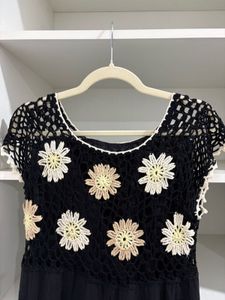 Daisy Crochet Mini Dress