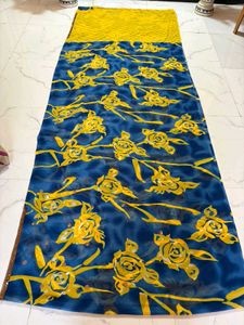 beutifull printed saree with attached blouse