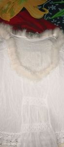 Women's flared fur top