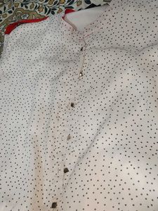 White Dotted Jumpsuit