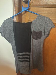 Gray Top & Leggings Set
