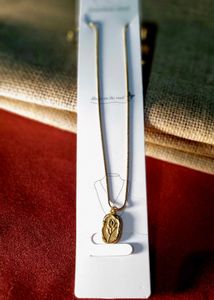 Anti tarnish Elegant Gold Rose Pendant Necklace