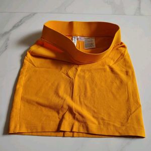 Orange Mini Skirt xxs