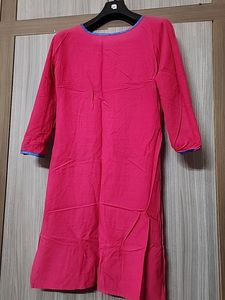 Rose Pink Cotton  Kurta