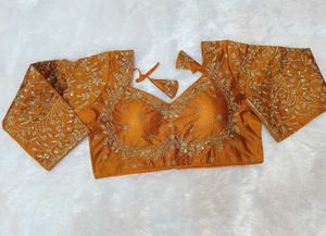 Sabyasachi Mustard Blouse