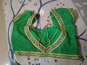 Green Embellished Blouse