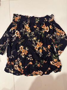 Floral Off-Shoulder Bardot Top