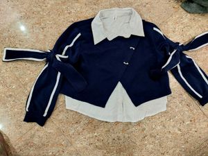 Stylish Navy Blue Crop Top combo of 2