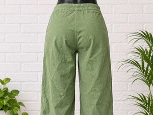 Women's Green Wide Leg Pants