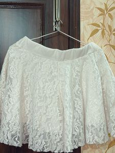 White Lace Skirt