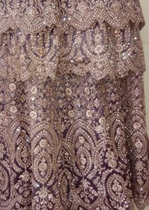 Embroidered Anarkali Kurta with Skirt Set