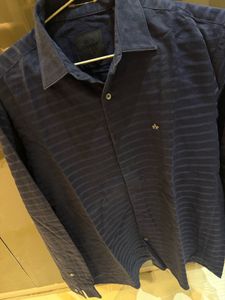 Men's Blue Striped Casual Shirt