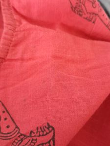 Red Printed Kurta (Women's)