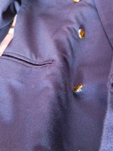 Navy Double-Breasted Blazer