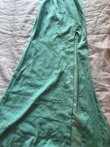 Elegant Teal Embellished One-Shoulder Dress