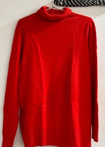 Cozy Red Knit Sweater