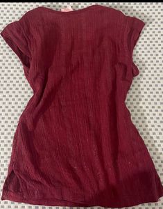 Maroon Sparkle Tunic Top