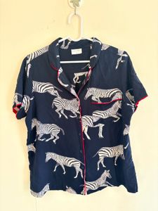 Cute Zebra Print Pajama Set