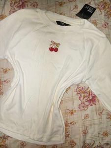 Cute Cherry Graphic Long Sleeve Top🍒