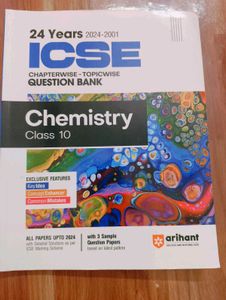 ICSE Chemistry Class 10.  24 Years Pyq