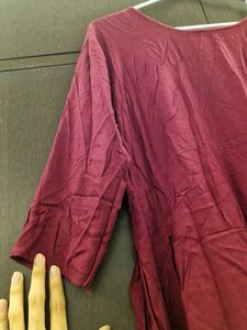 Maroon Casual Dress