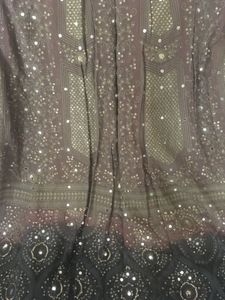 Mauvish Brown Lucknowi Chikenkari Lehenga