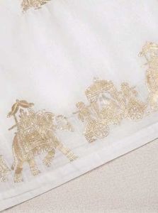 White Kurta with Elephant Motif